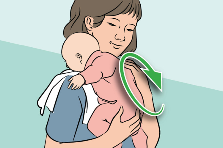 یکی از بهترین راه‌ها برای کاهش رفلاکس در نوزادان، گرفتن منظم آروغ بچه موقع شیر خوردن است. 